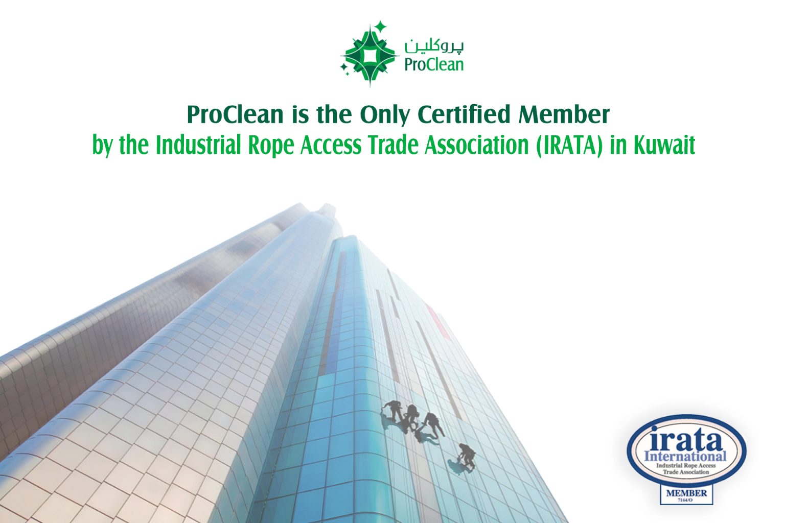 ProClean is the Only Certified Agent by the Industrial Rope Access ...